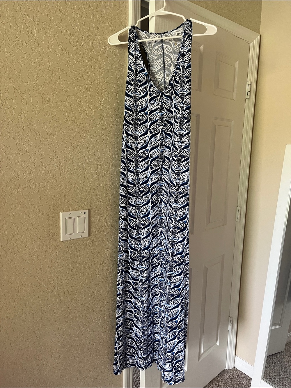 Lilly Pulitzer Mermaid Tail Maxi Dress Pima Cotton